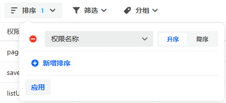 Sorts组件示例