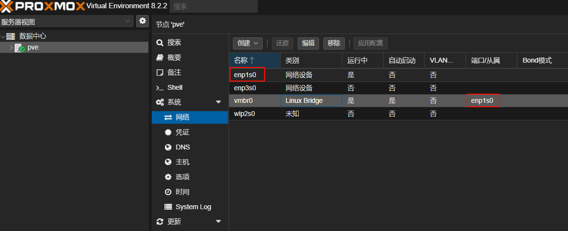 pve网络
